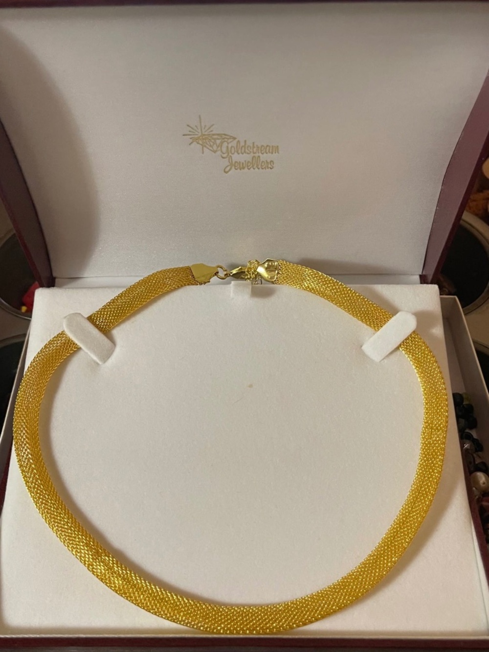 Vintage Gold Choker Style Necklace